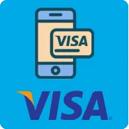Zahlung mit VISA-Karte von einem Handy